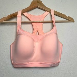 Victoria’s Secret Lightly Padded No Wire Sports Bra I’m Peachy Pink Size 34D